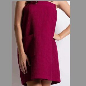 Self Care Adjustable Towel Wrap Red Spa Pool Suit NEW!